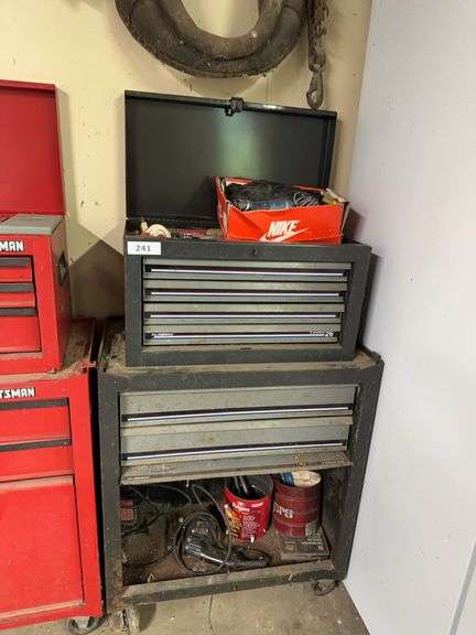 6 drawer 2 pc tool chest with contents image