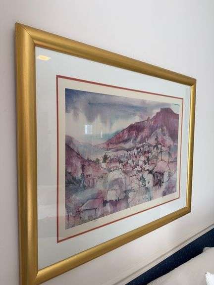 Framed limited edition print 38" x 32" by  D. Stephens 12/300 image