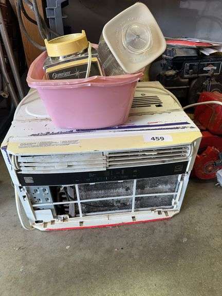 Window ac unit, vintage blender image