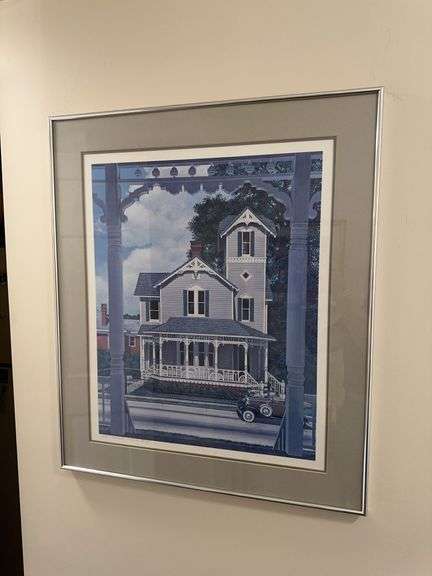 Framed picture artist proof W H Marshall 26” x 30.5” image