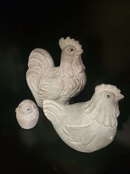 Rooster and Chickens Decor signed Isabel Bloom (1999) image