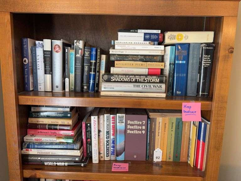 2 shelves of books image