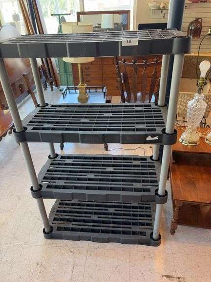 Plastic 4 tier shelf image