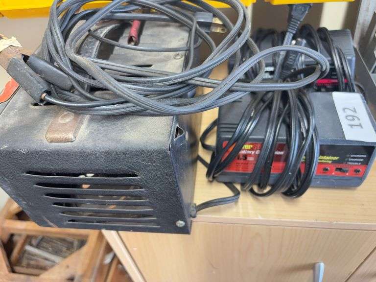 2 battery maintainers, battery charger image