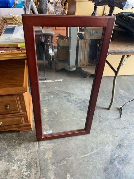 Framed wall mirror - 40"x20" image