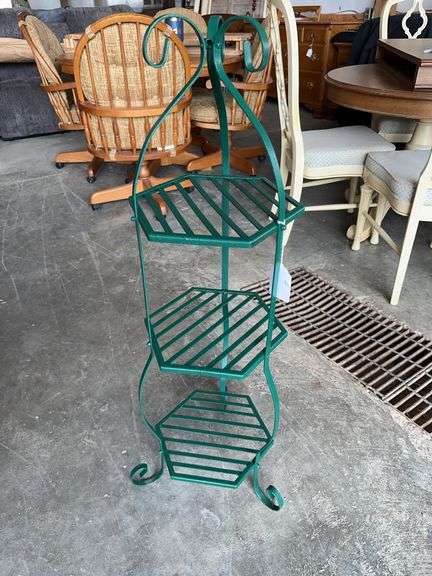 Metal 3 tiered plant stand image