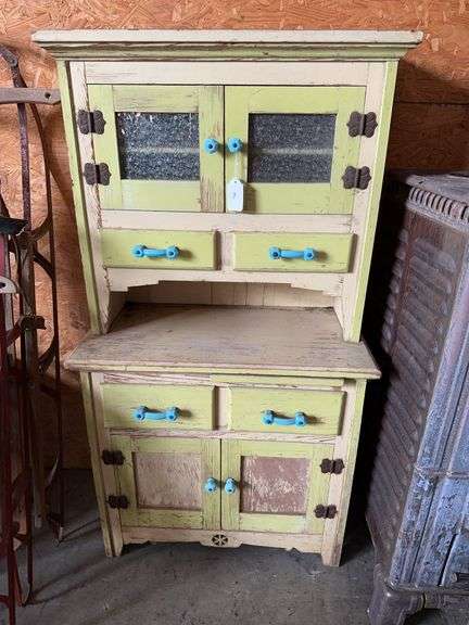 Small Hoosier style cabinet 29”w x 14.5”d x 52”h image