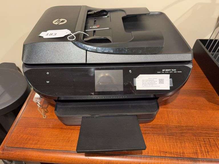 HP Envy 7640, paper, ink image