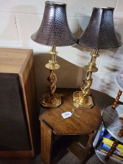 Side Table and Lamps image