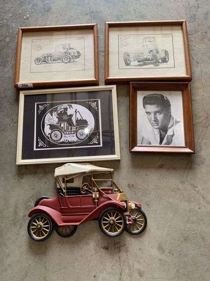5 pc Auto themed wall decor image