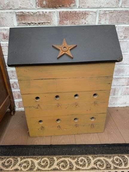 Wood birdhouse 19" x 23" x 10" image