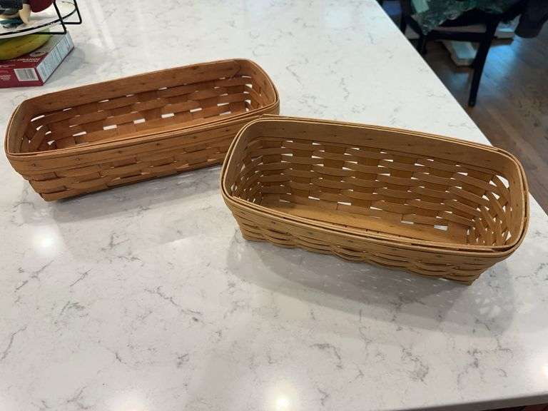 1989 and 2003 signed Longaberger baskets image