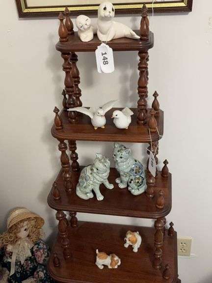 Seal figures, dove figures, cats & dogs figures image