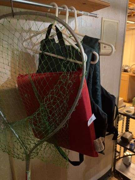 Fishing net, life jackets image