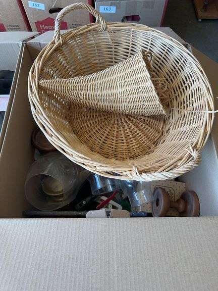 Box of misc household decor image