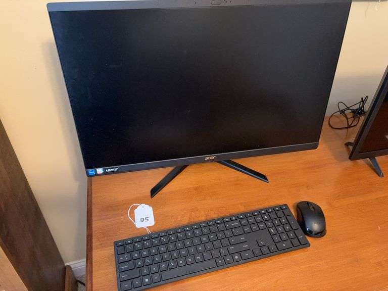 Acer 27” monitor, keyboard, mouse image
