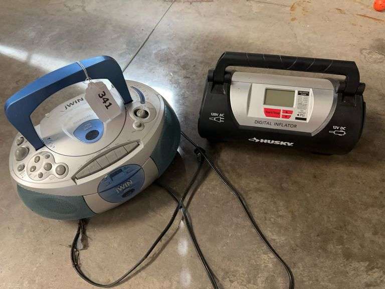 Husky digital inflator, Jwin radio image