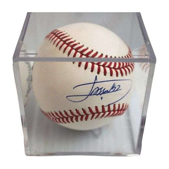 Autographed Cubs Javier Assad Baseball image