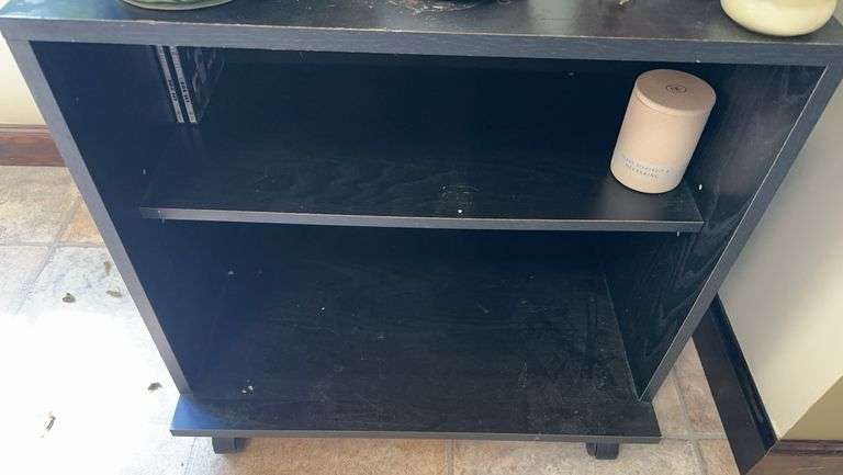 Black rolling cart image