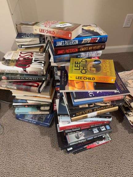 Large lot of books image