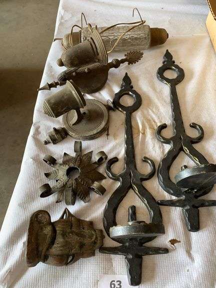 Wall sconces, light fixtures, headboard light, candle holder, ship figurine image