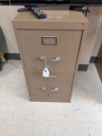 2 drawer metal file cabinet image