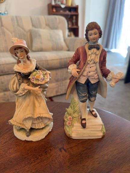 2 Lefton figurines, Avon Dorothy figurine, 3 misc figurines image