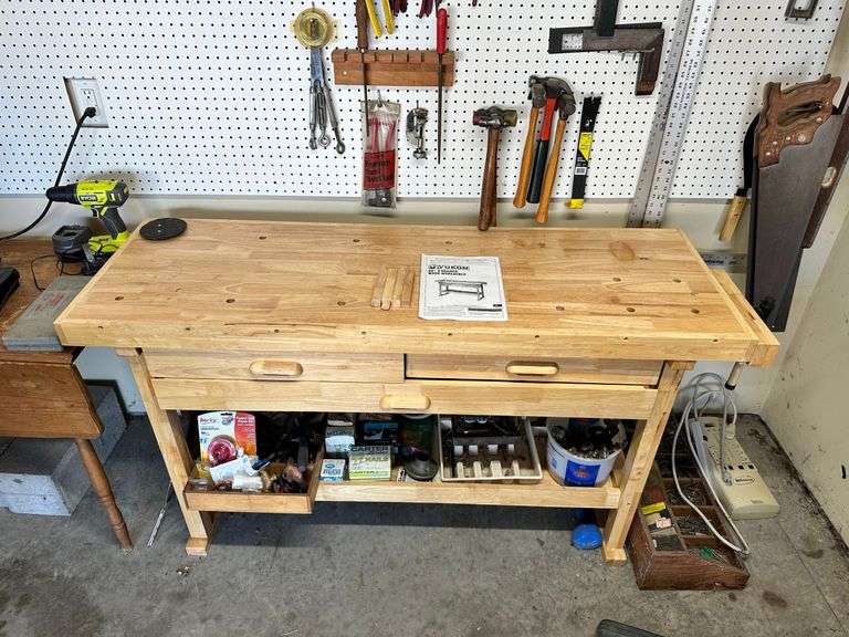 Yukon 60” 3 drawer work bench excludes contents image