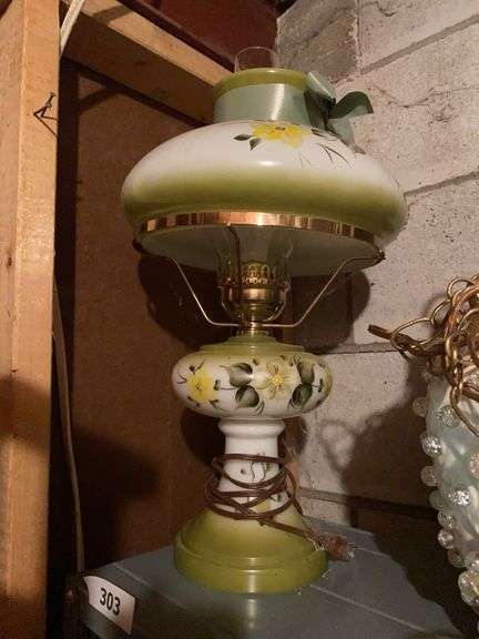 Electric hurricane table lamp image