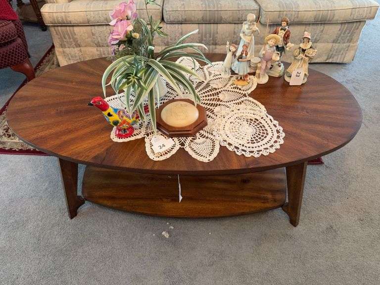 Oval Liberty Furniture coffee table 48" x 25" x 18" image