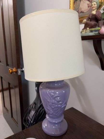 Pr of Lavender table lamp image