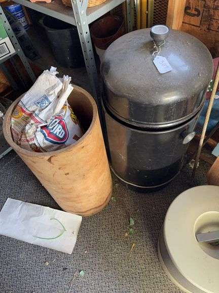 Charcoal smoker w/ charcoal image