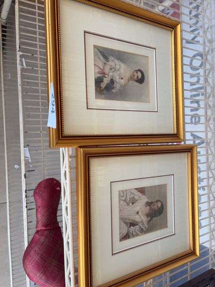 Small gold framed prints image