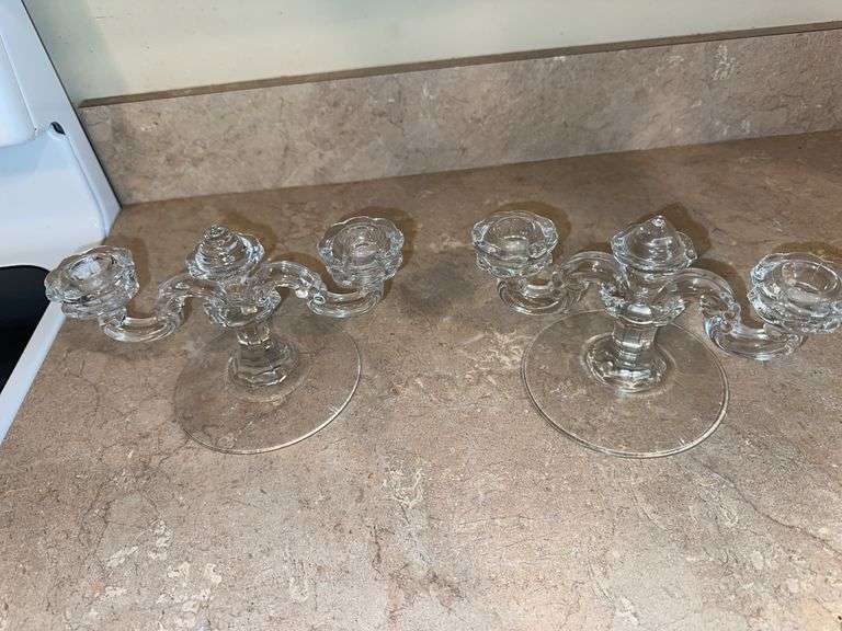 Pair of candle holders image