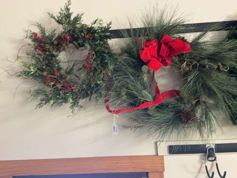 2 Christmas wreaths image