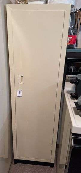 Metal cabinet 63” tall x 18” wide x 11” deep image
