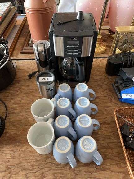 Mr. Coffee Brewer, KitchenAid Coffee Bean Grinder, Misc Coffee mugs image