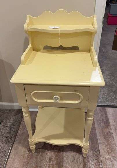 Pr of Stanley Furniture 1 drawer lamp tables image