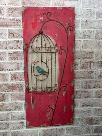 Metal wall hanging 15" x 36" image