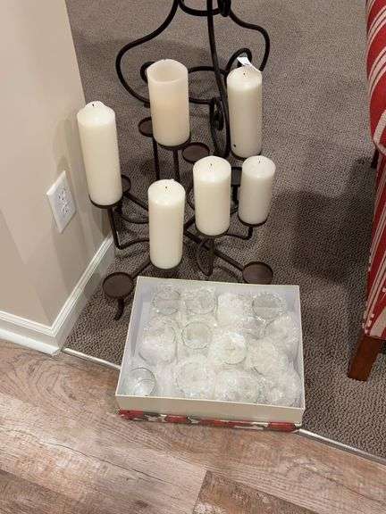 Large candle holder center piece image