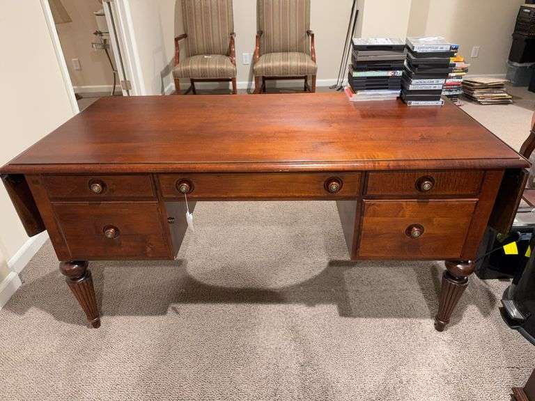 Ethan Allen desk with 2 drop leaves image