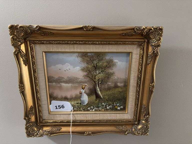 Small oil on canvas ( artist signed) image