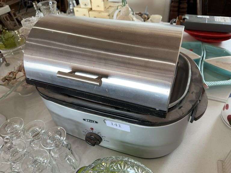 Bella Roaster and stainless steel bread box image