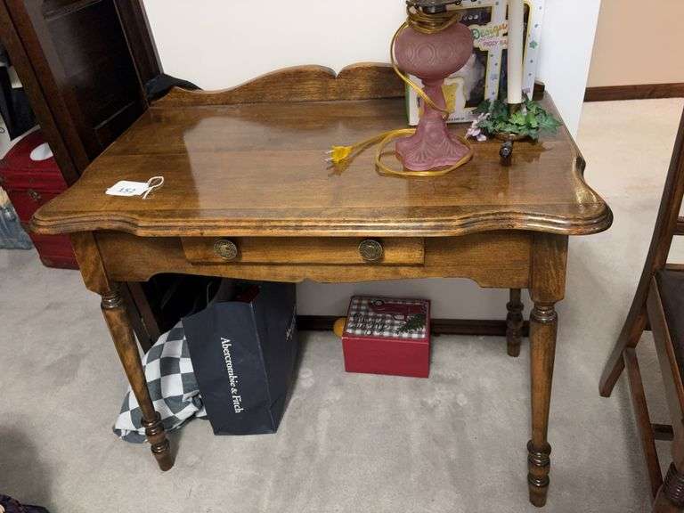 Small writing desk w/ chair image