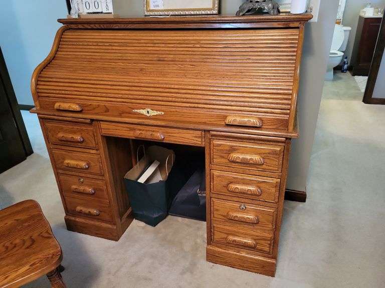 Roll Top Desk  50 x 45 x 24 image