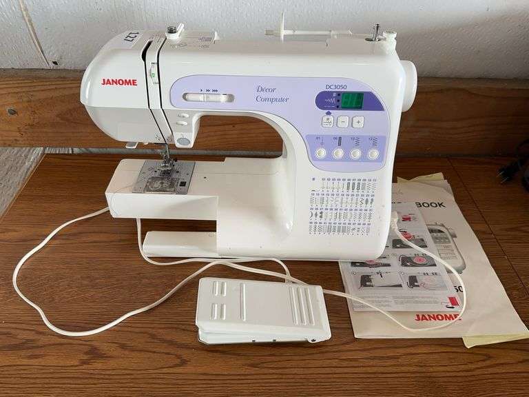 Janome DC3050 Sewing Machine with foot Peddle - missing power cord image