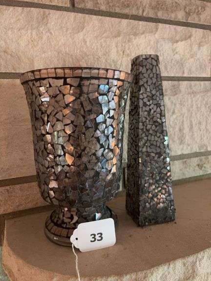 Mosaic style vases