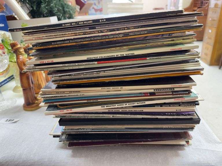 Lot of record albums image