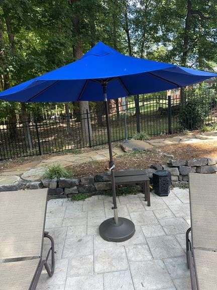 Sunbrella umbrella used only one season) and stand image