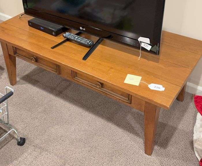 Ethan Allen coffee table 2 drawers image